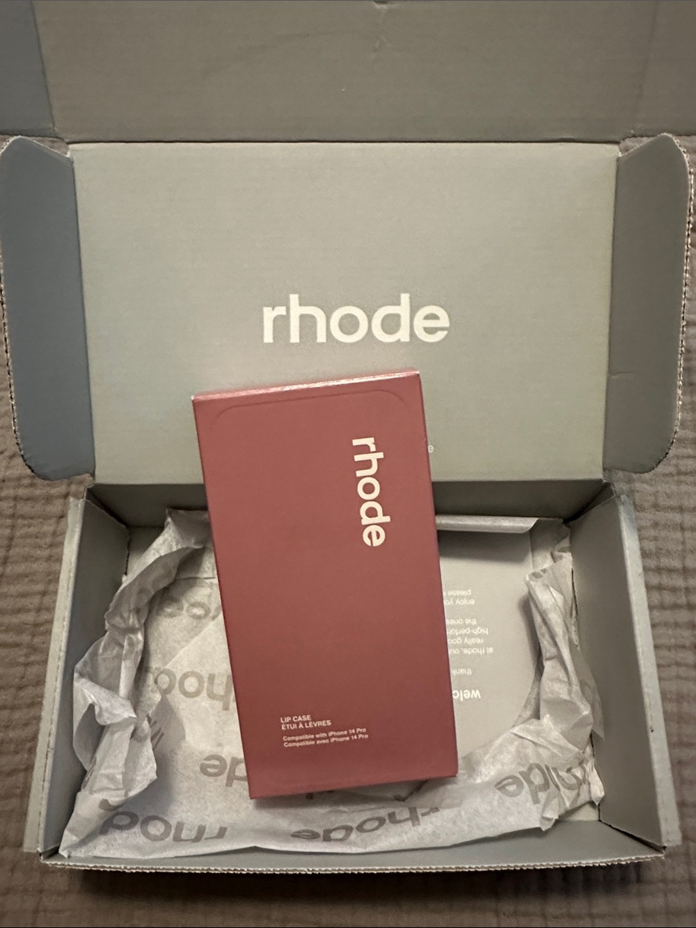 RHODE Lip Case in Dusty Pink